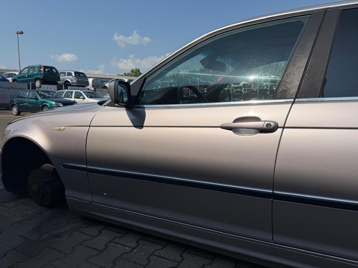 BMW 3er E46 original Tür vorn links 490 Diamant Metallic Titansilber Rohbau BJ04